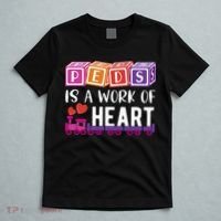 Pediatrician RN Pediatric Nurse PEDS Is A Work Of Heart T-Shirt thumb 5