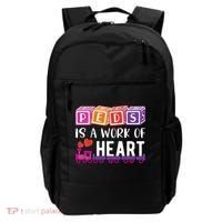 Pediatrician RN Pediatric Nurse PEDS Is A Work Of Heart Backpack thumb 0