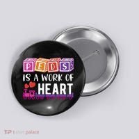 Pediatrician RN Pediatric Nurse PEDS Is A Work Of Heart Button thumb 0
