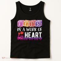 Pediatrician RN Pediatric Nurse PEDS Is A Work Of Heart Tank Top thumb 2