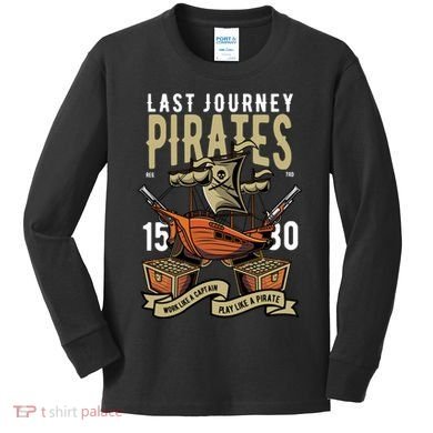 Pirates Retro Kids Long Sleeve Shirt