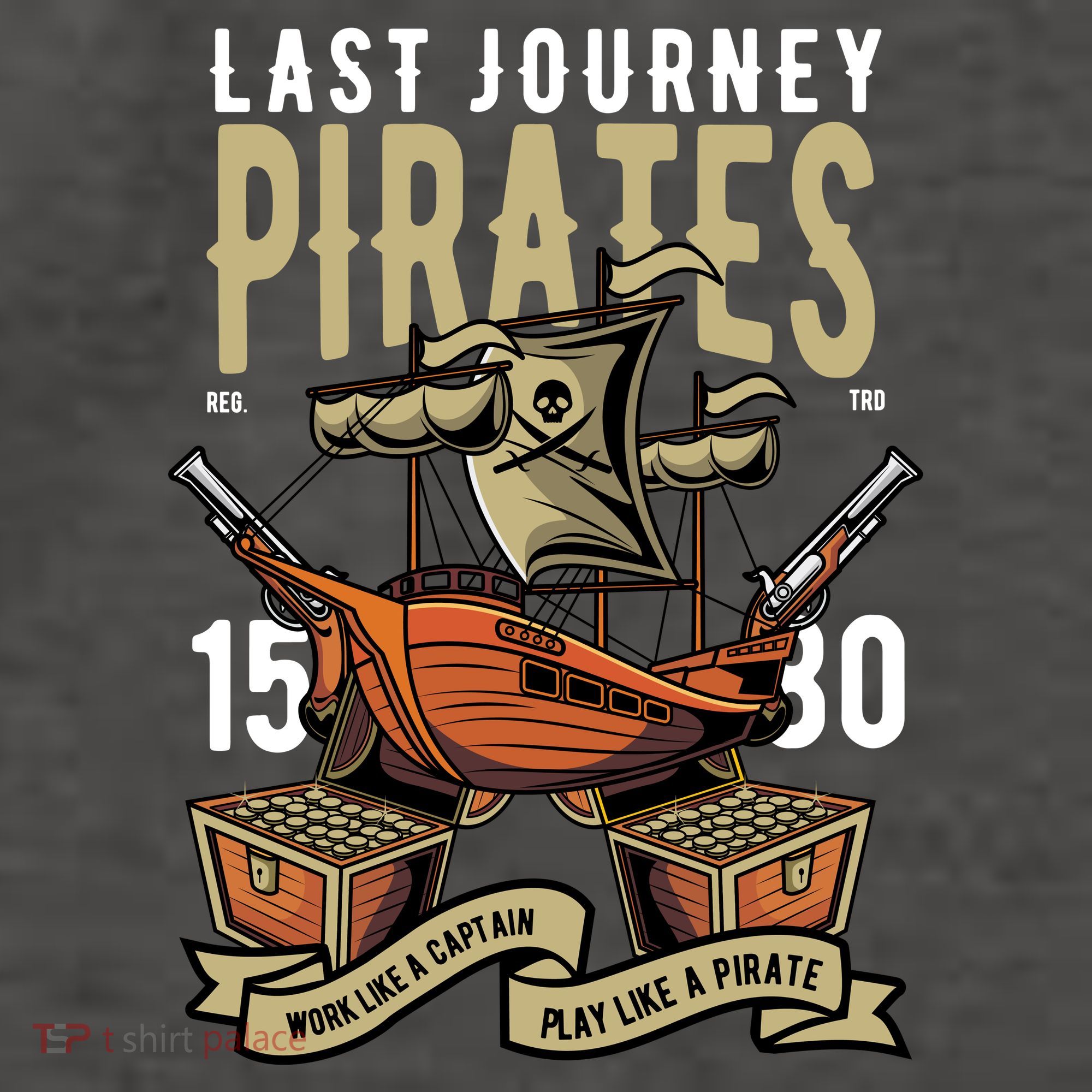 Pirates Retro Vector Backpack