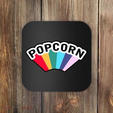 Popcorn Rainbow Coaster