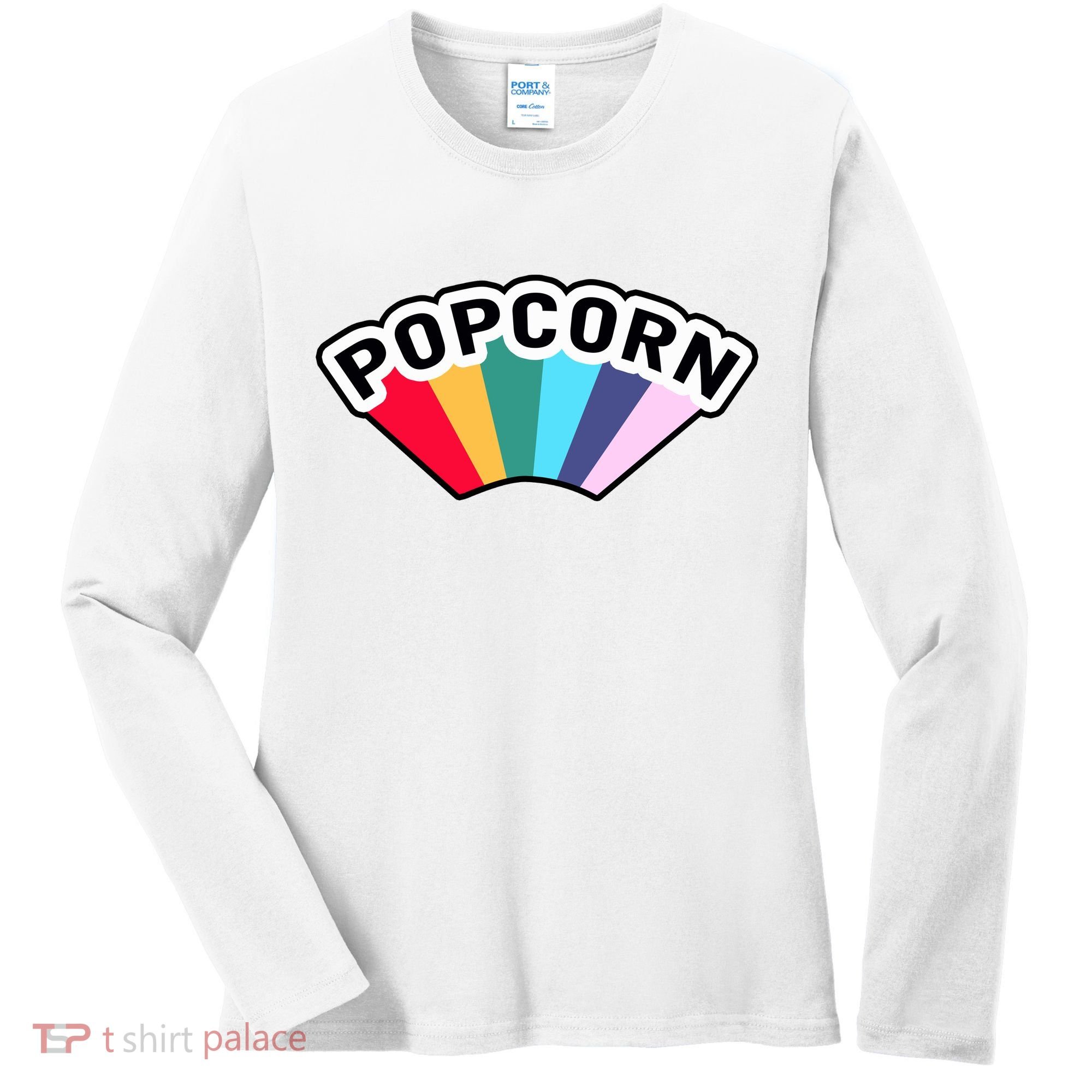 Popcorn Rainbow Women's Long Sleeve Shirt