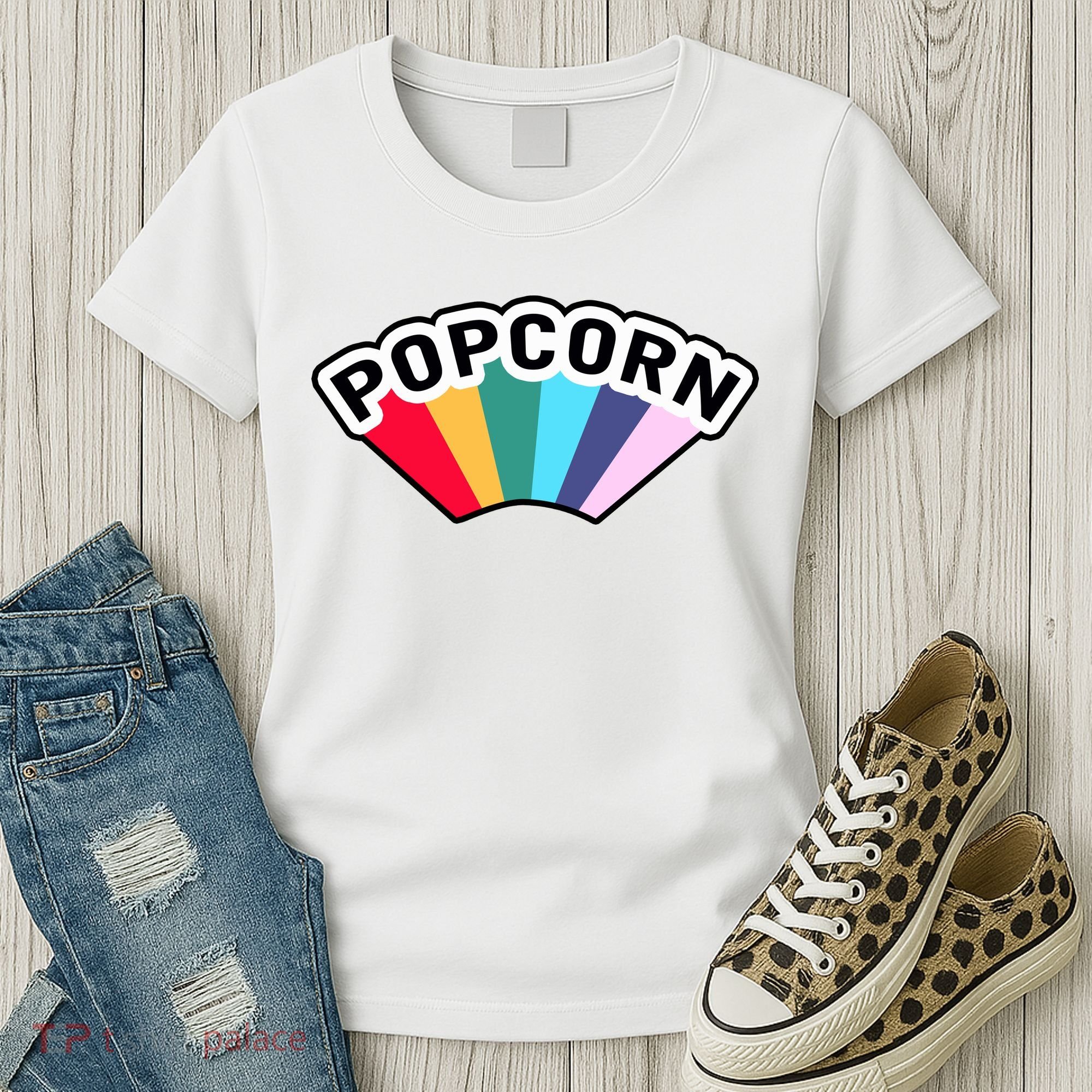 Popcorn Rainbow Women's T-Shirt