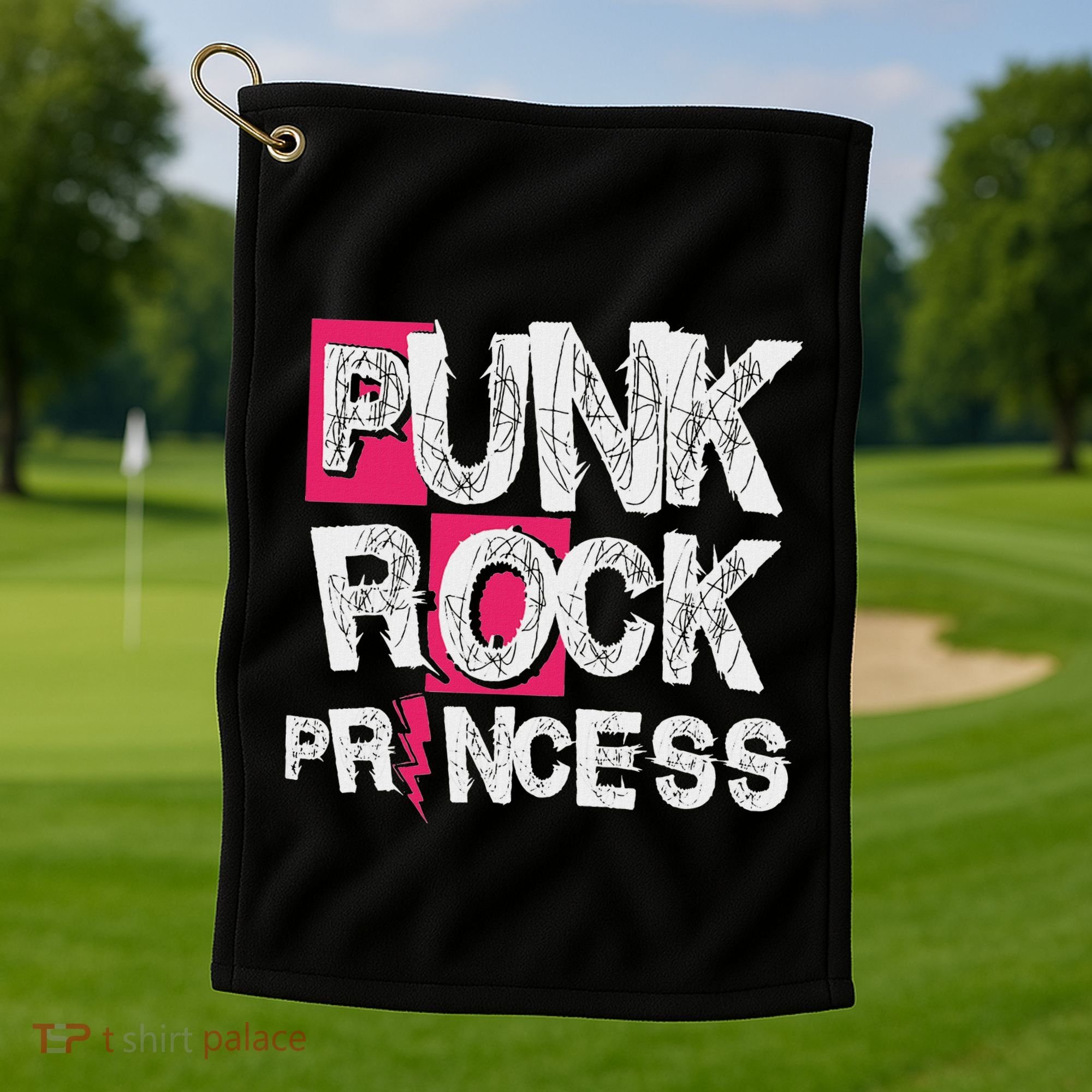 Punk Rock Princess Punk Rock Music Rocker Punker Golf Towel
