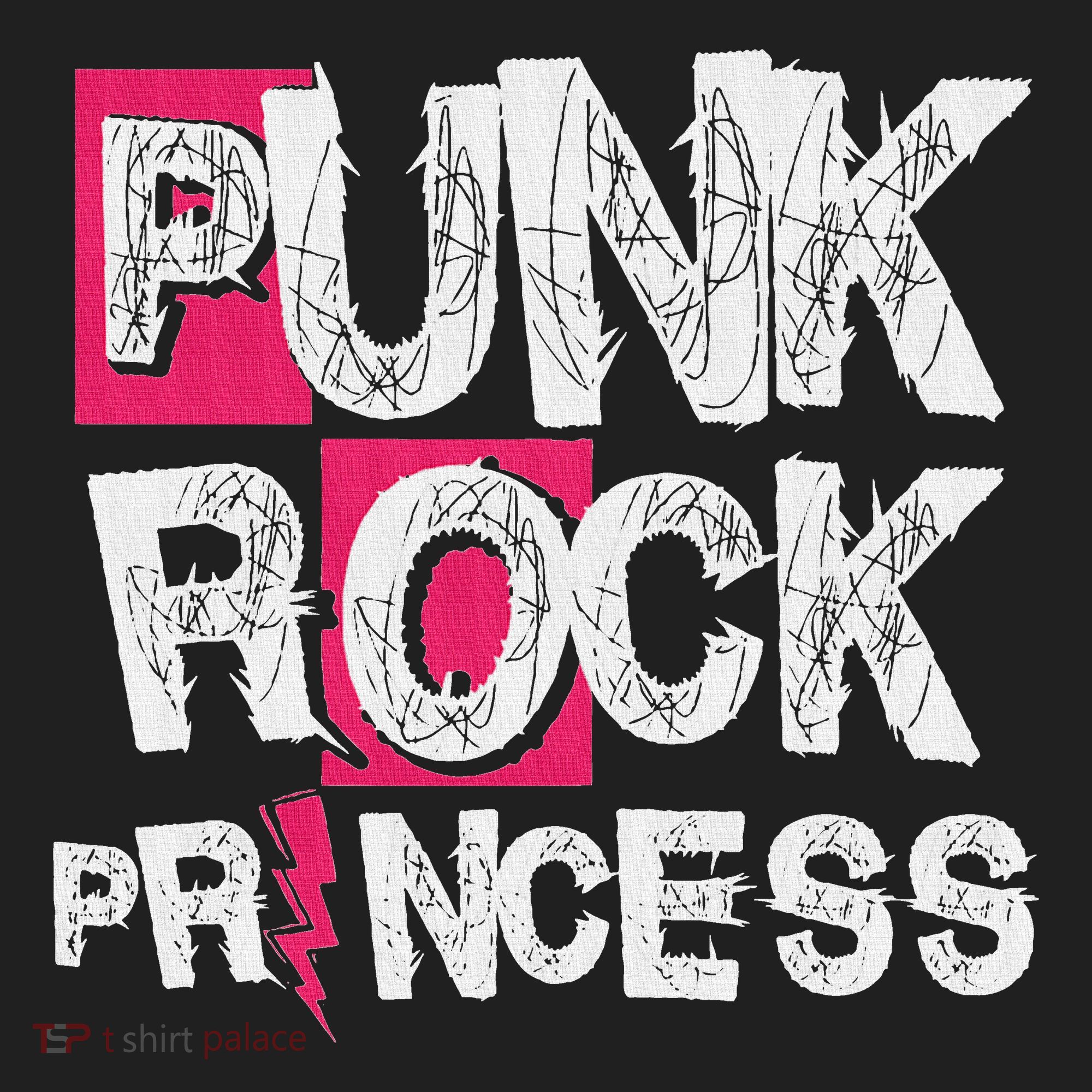 Punk Rock Princess Punk Rock Music Rocker Punker Golf Towel