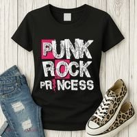 Punk Rock Princess Punk Rock Music Rocker Punker Women's T-Shirt thumb 3