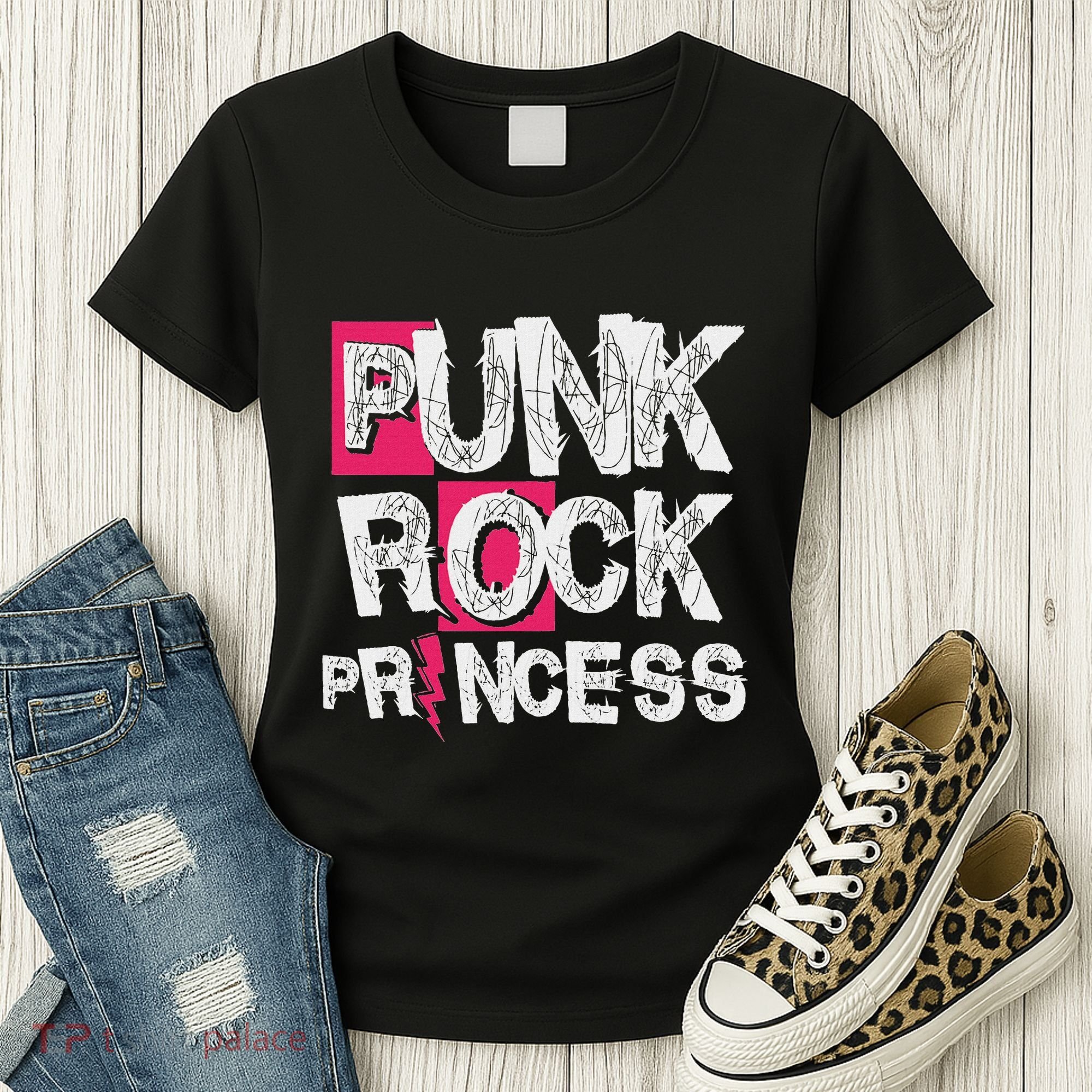 Punk Rock Princess Punk Rock Music Rocker Punker Women's T-Shirt