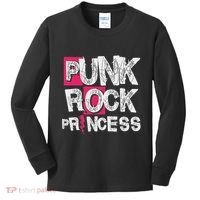 Punk Rock Princess Punk Rock Music Rocker Punker Kids Long Sleeve Shirt thumb 0