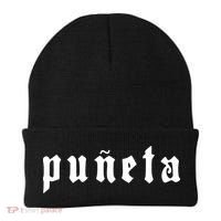 Puerto Rico Puñeta Text Beanie thumb 0