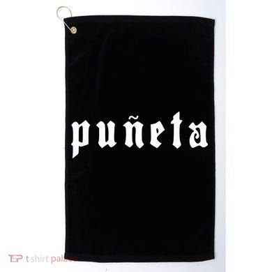 Puerto Rico Puñeta Text Golf Towel