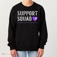 Purple Ribbon Pancreatic Cancer Awareness Women's Sweatshirt thumb 0
