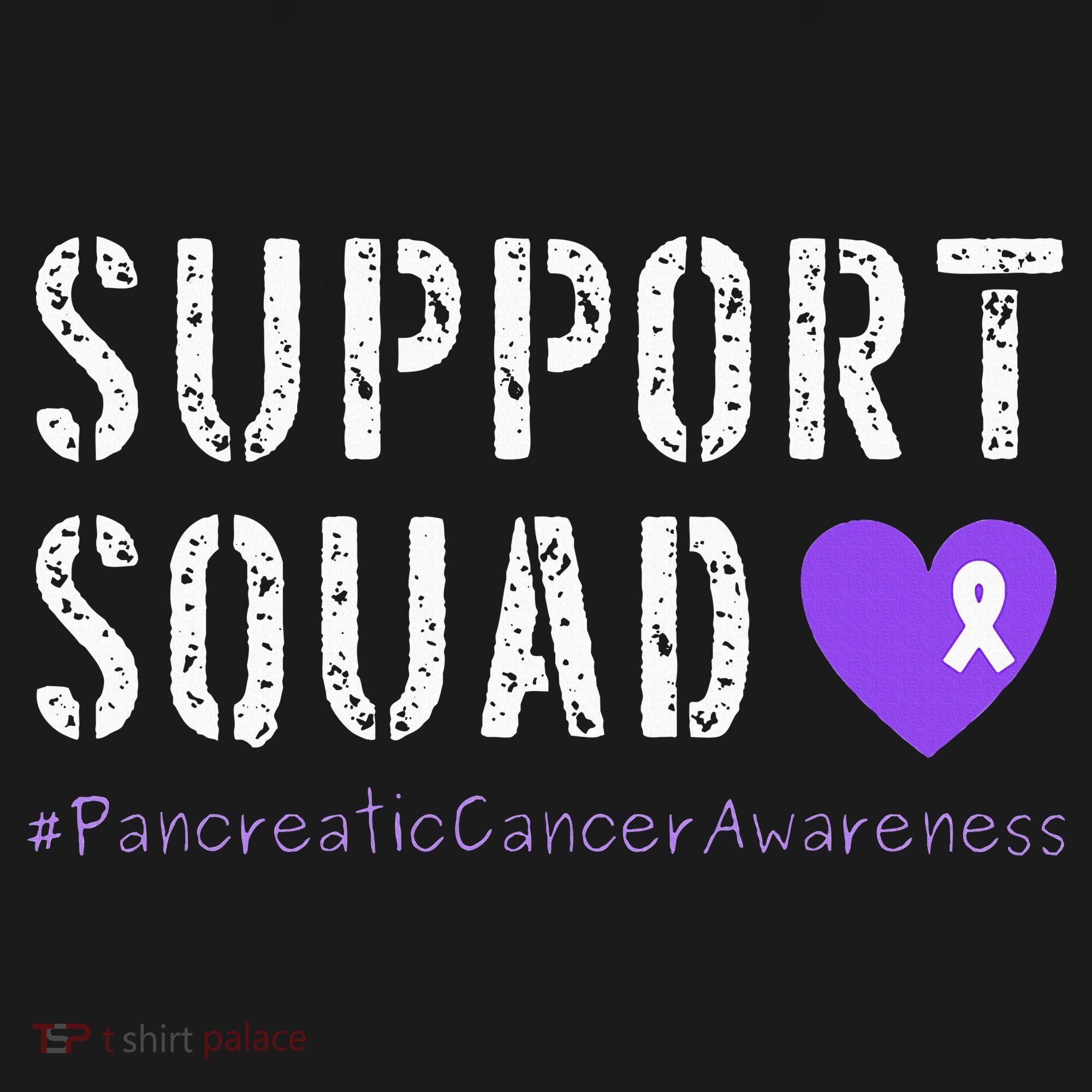 Purple Ribbon Pancreatic Cancer Awareness Long Sleeve Shirt