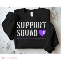 Purple Ribbon Pancreatic Cancer Awareness Sweatshirt thumb 2