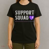 Purple Ribbon Pancreatic Cancer Awareness T-Shirt thumb 4