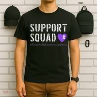 Purple Ribbon Pancreatic Cancer Awareness T-Shirt thumb 6