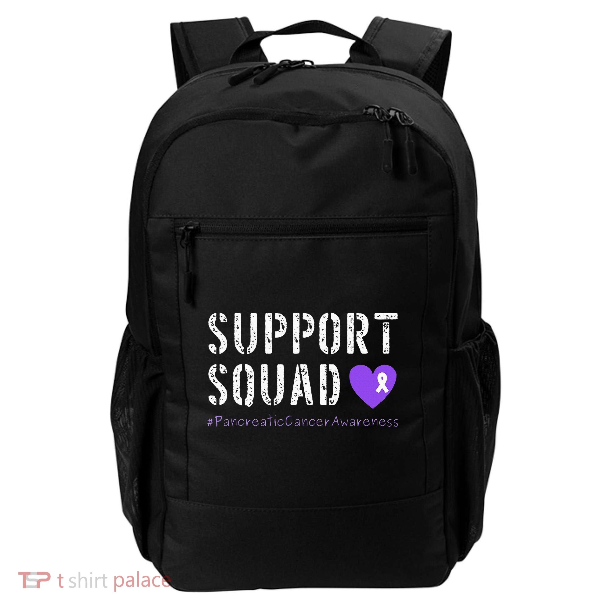 Purple Ribbon Pancreatic Cancer Awareness Backpack