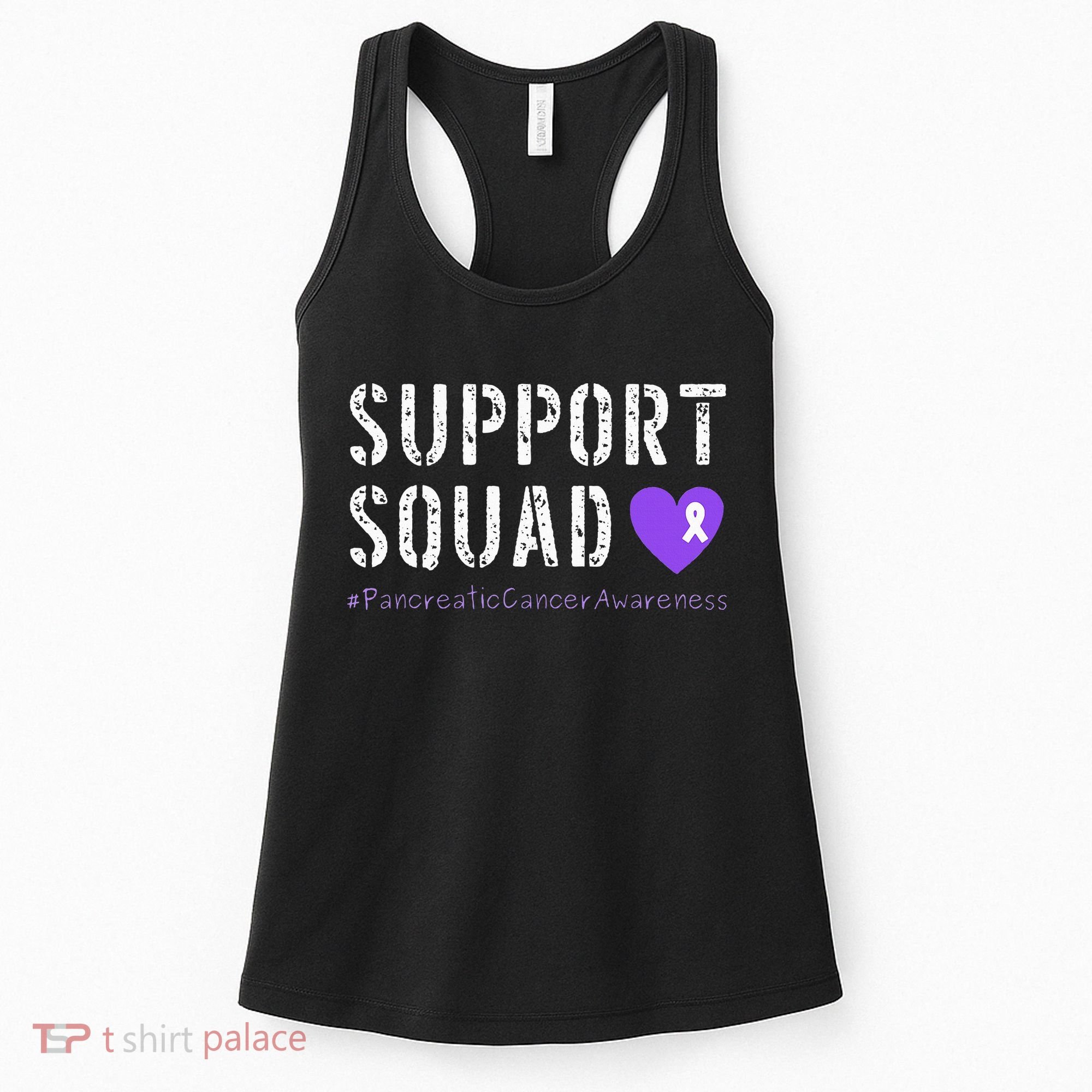 Purple Ribbon Pancreatic Cancer Awareness Women's Tank Top