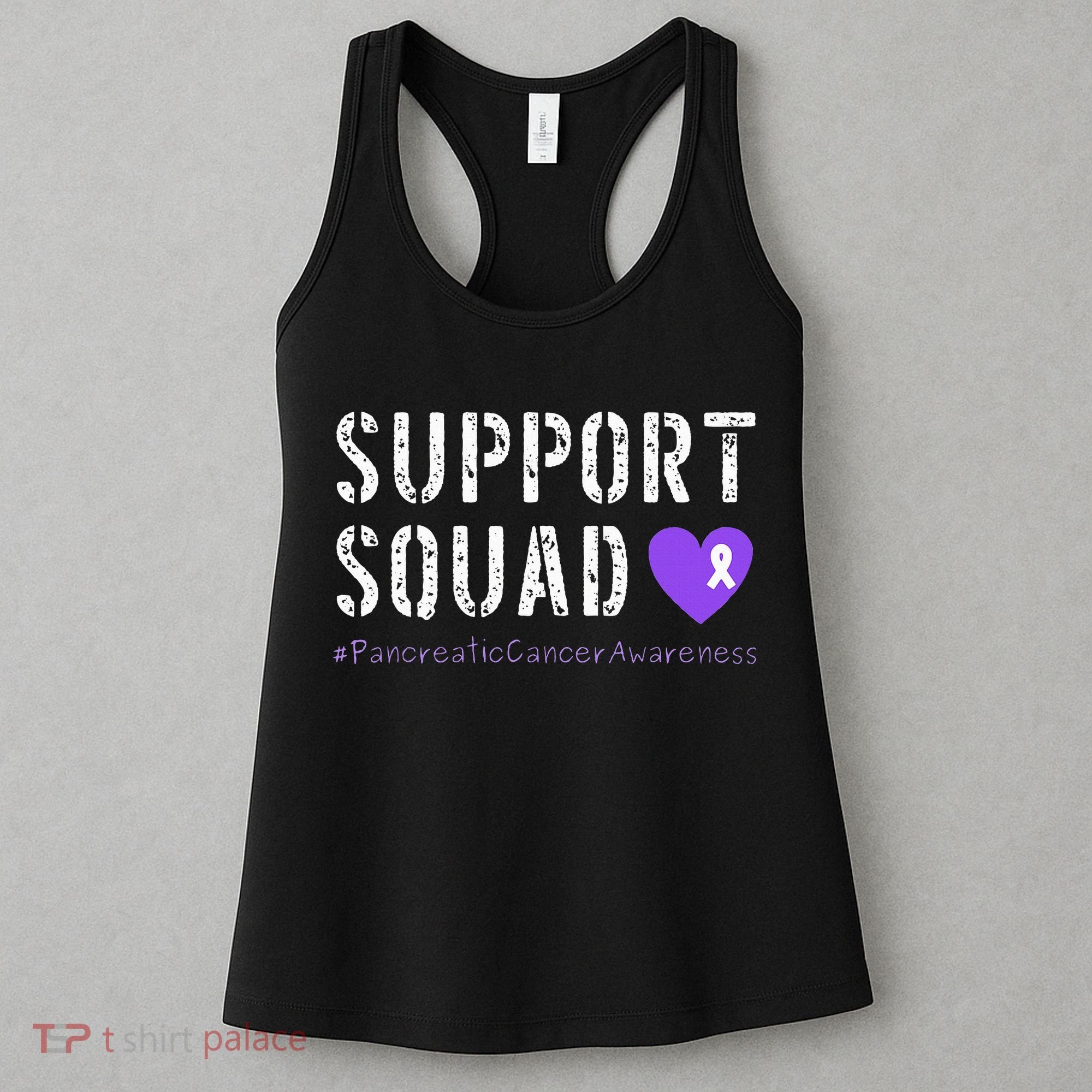 Purple Ribbon Pancreatic Cancer Awareness Women's Tank Top