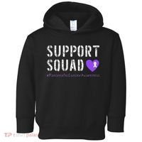 Purple Ribbon Pancreatic Cancer Awareness Toddler Hoodie thumb 0
