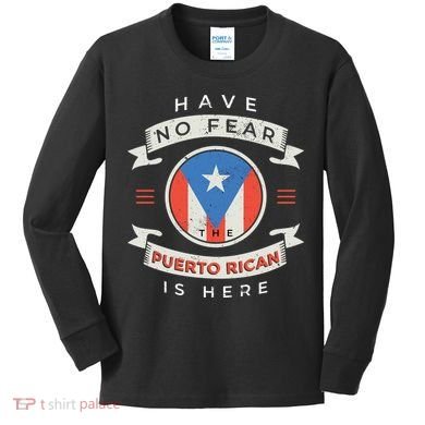 Puerto Rican Kids Long Sleeve Shirt