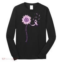 Purple Ribbon Pancreatic Cancer Awareness Long Sleeve Shirt thumb 0