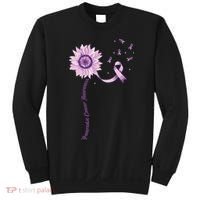 Purple Ribbon Pancreatic Cancer Awareness Sweatshirt thumb 0