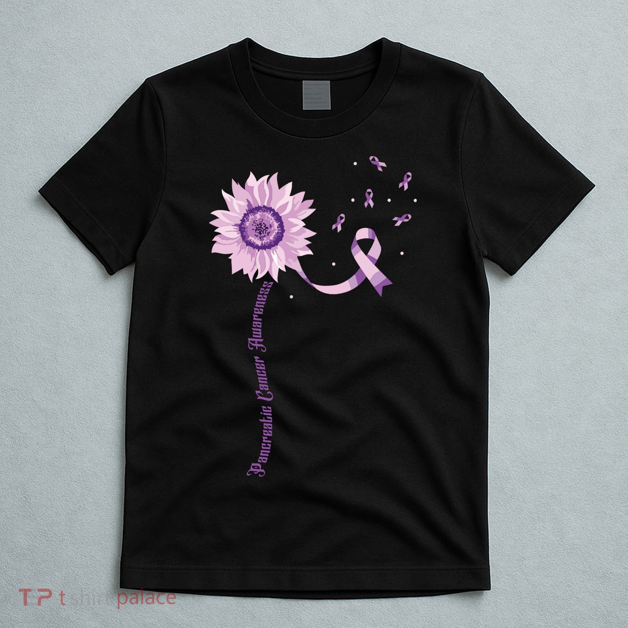 Purple Ribbon Pancreatic Cancer Awareness T-Shirt