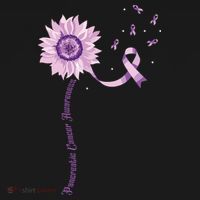 Purple Ribbon Pancreatic Cancer Awareness Women's Hoodie thumb 2