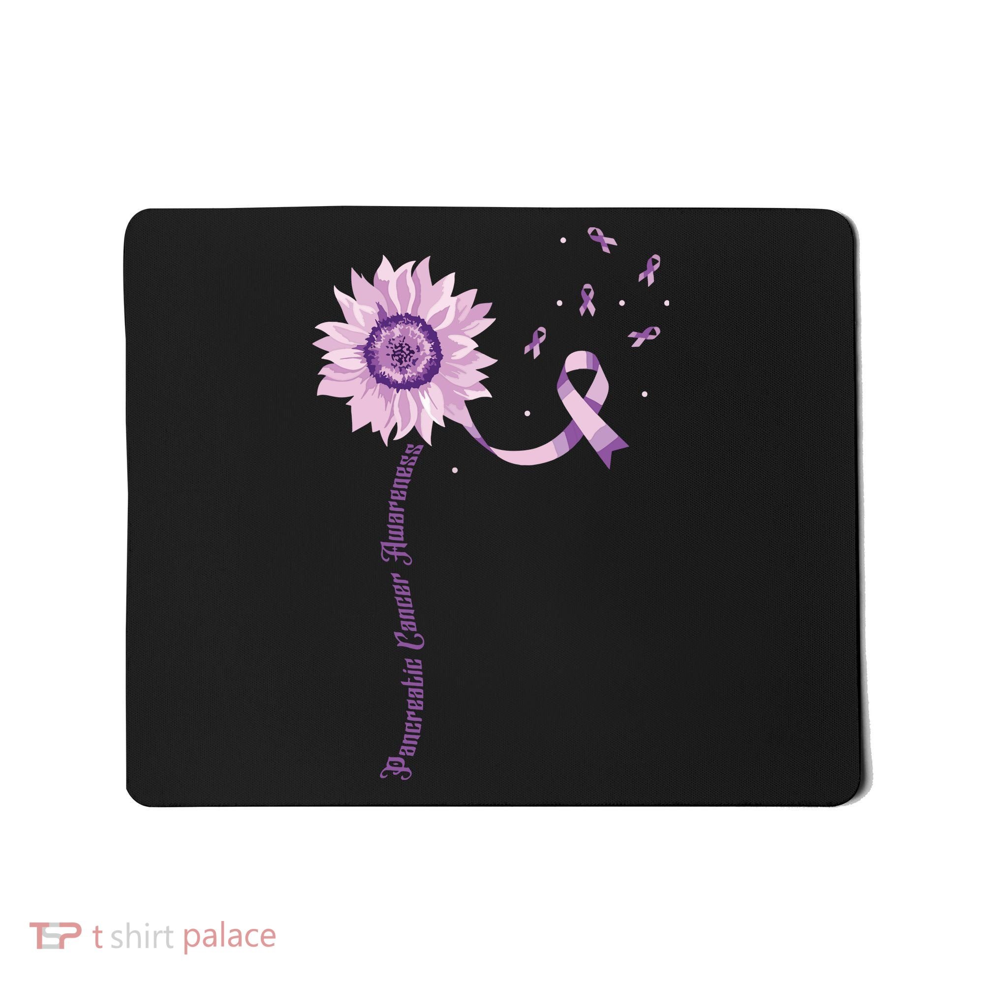 Purple Ribbon Pancreatic Cancer Awareness Mousepad