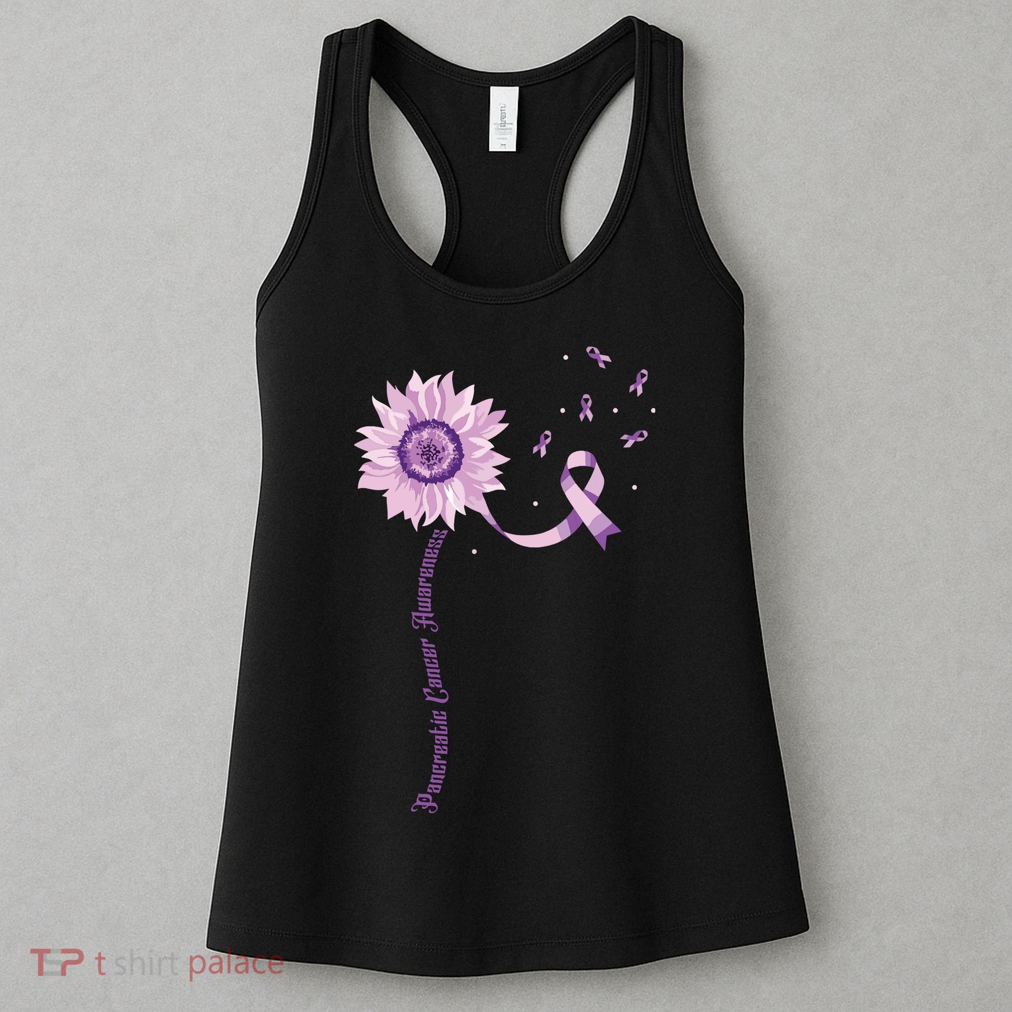 Purple Ribbon Pancreatic Cancer Awareness Women's Tank Top