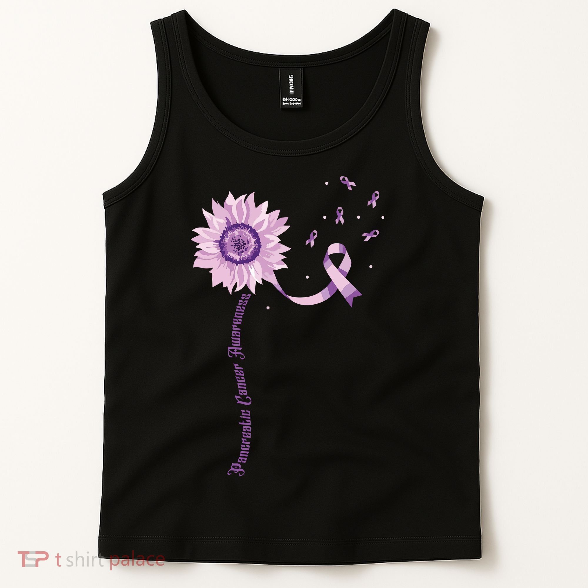 Purple Ribbon Pancreatic Cancer Awareness Tank Top