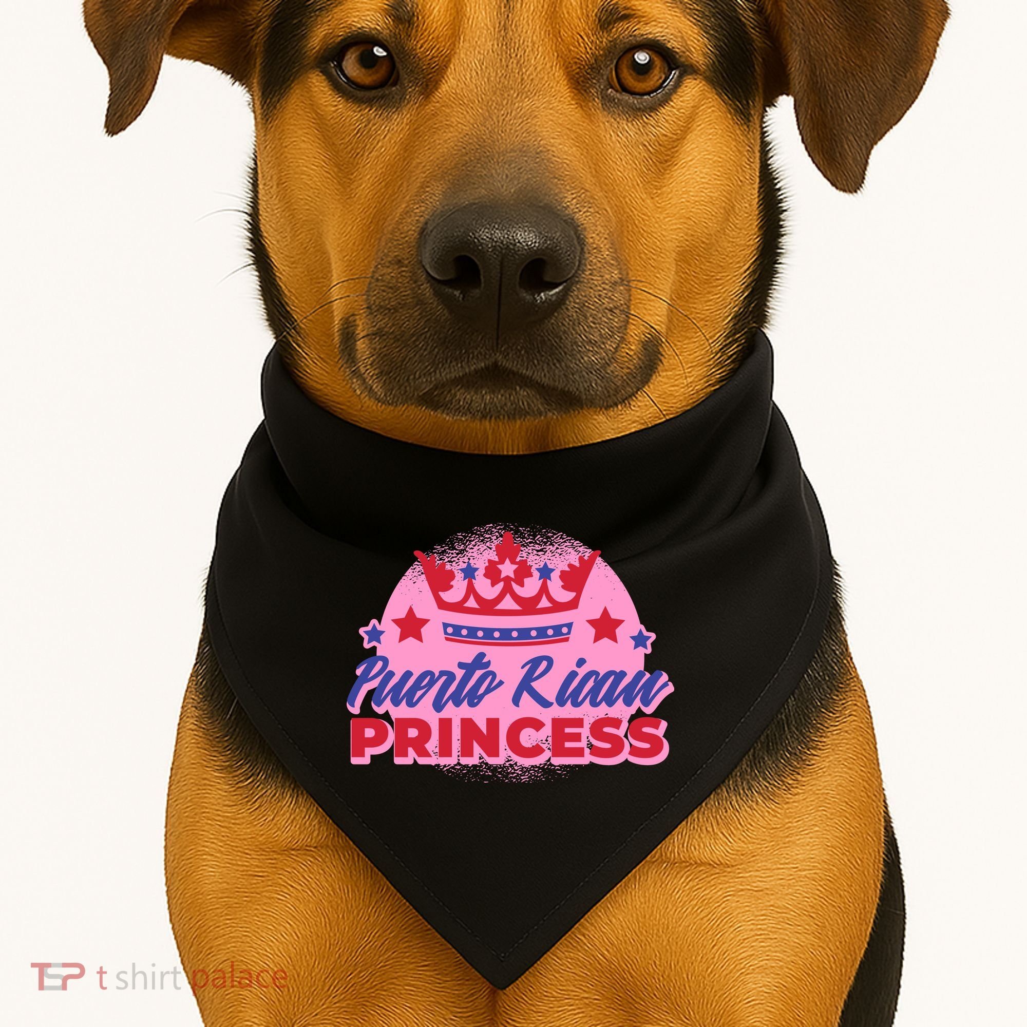 Puerto Rican Princess USA-Made Doggie Bandana