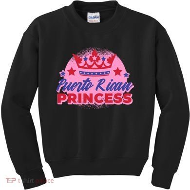 Puerto Rican Princess Kids Sweatshirt