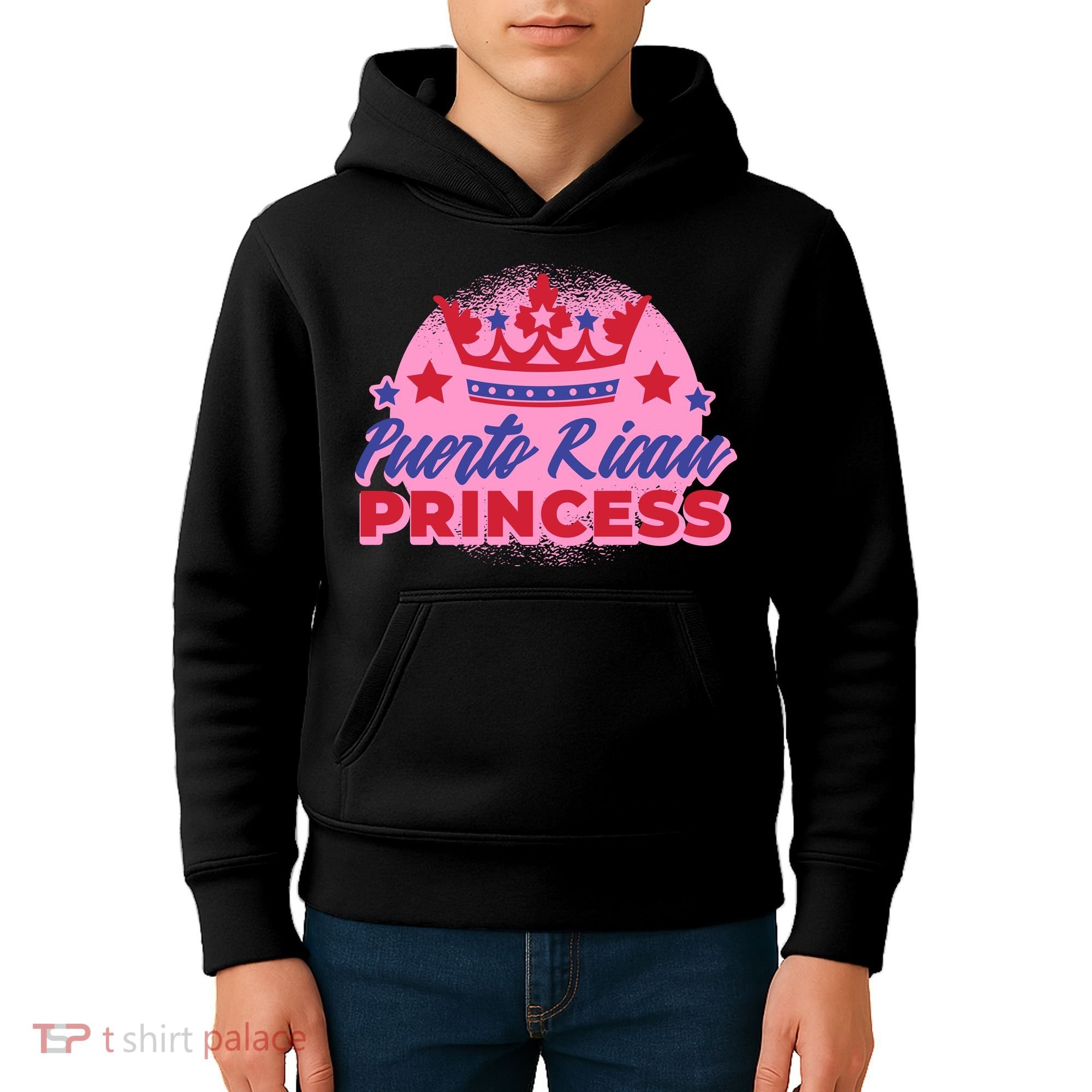 Puerto Rican Princess Kids Hoodie