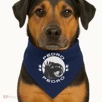 Pedro Raccoon USA-Made Doggie Bandana thumb 1