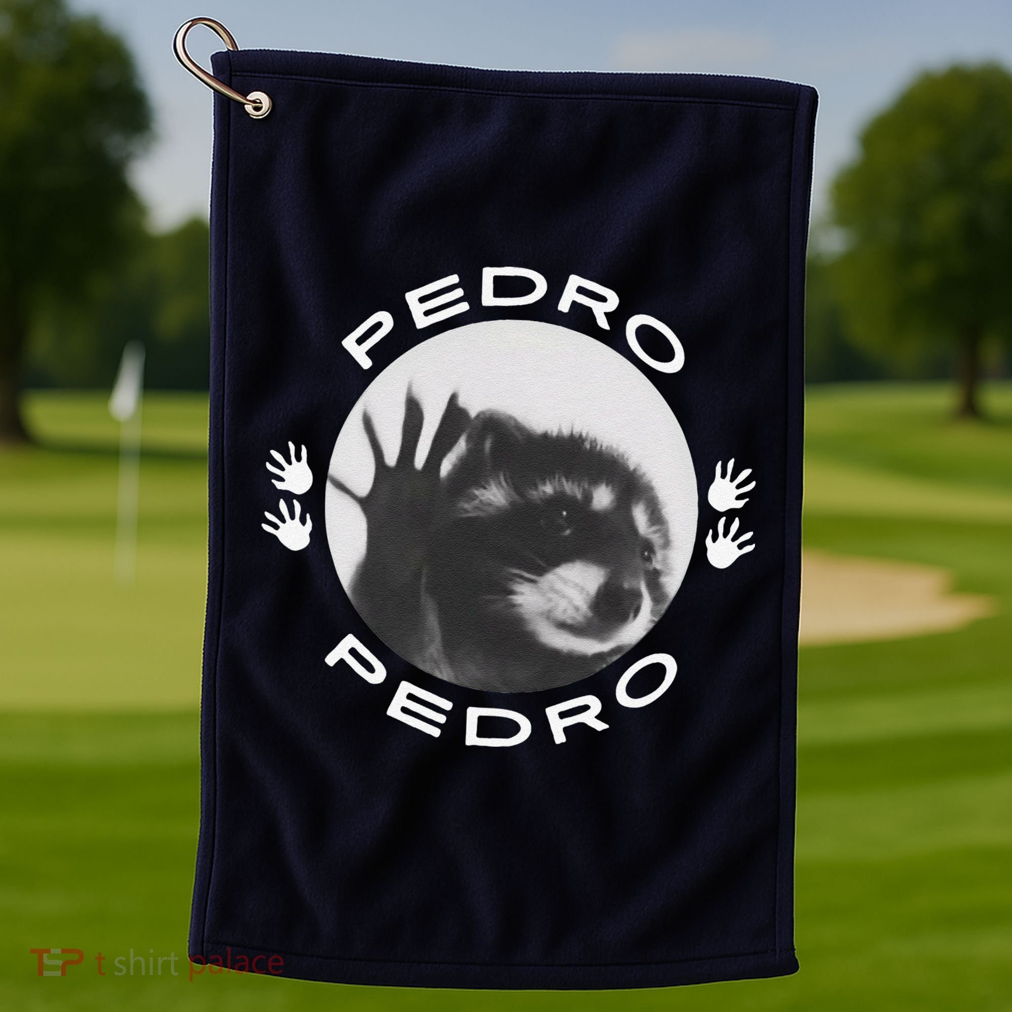 Pedro Raccoon Golf Towel