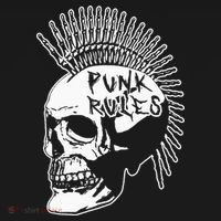 Punk Rock Rules Heavy Metal Skull Punker Rocker Mohawk Music Women's Tank Top thumb 5
