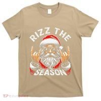Punk Rock Retro Rizz The Season Funny Santa Clause Rizzler T-Shirt thumb 0