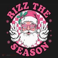 Punk Rock Retro Rizz The Season Funny Santa Clause Rizzler Women's Tank Top thumb 5