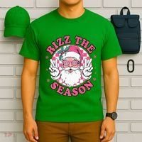 Punk Rock Retro Rizz The Season Funny Santa Clause Rizzler T-Shirt thumb 6