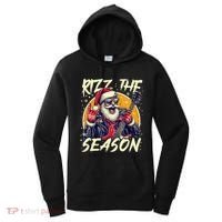 Punk Rock Retro Rizz The Season Funny Santa Clause Rizzler Women's Hoodie thumb 0