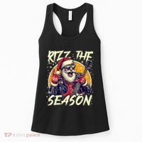 Punk Rock Retro Rizz The Season Funny Santa Clause Rizzler Women's Tank Top thumb 0