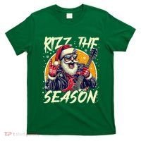 Punk Rock Retro Rizz The Season Funny Santa Clause Rizzler T-Shirt thumb 0