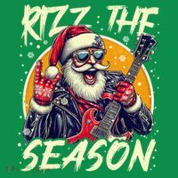 Punk Rock Retro Rizz The Season Funny Santa Clause Rizzler Mousepad thumb 1