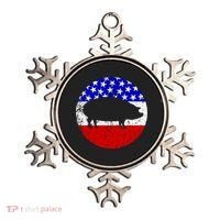 Pig Roast Retro Style Bbq Cookout American Flag Cute Gift Ornament thumb 0