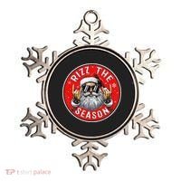 Punk Rock Retro Rizz The Season Funny Santa Clause Rizzler Ornament thumb 0