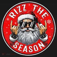 Punk Rock Retro Rizz The Season Funny Santa Clause Rizzler Women's Tank Top thumb 5