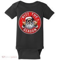 Punk Rock Retro Rizz The Season Funny Santa Clause Rizzler Baby Bodysuit thumb 0